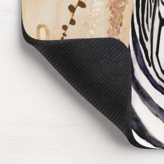 Klimt Zebra | Krone der Blume Mousepad (Ecke)