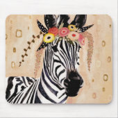 Klimt Zebra | Krone der Blume Mousepad (Vorne)