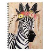 Klimt Zebra | Krone der Blume Notizblock (Vorderseite)