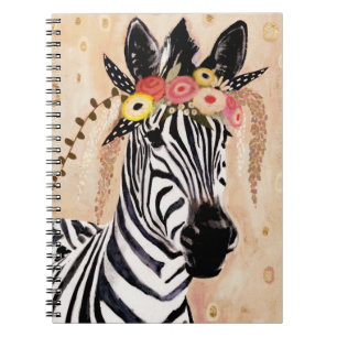 Klimt Zebra   Krone der Blume Notizblock