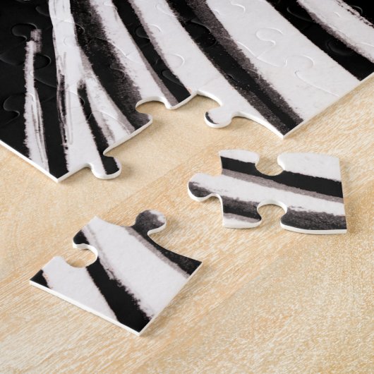 Klimt Zebra | Krone der Blume Puzzle (Seite)