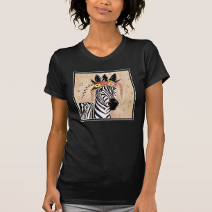 Klimt Zebra   Krone der Blume T-Shirt