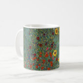 Klimts Bauerngarten mit Sonnenblumen Kaffeetasse (Vorderseite Links)