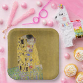 Klimts Der Kuss - Romantischer Jugendstil Pappteller (Party)