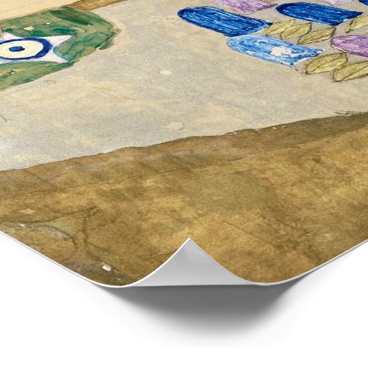 Klimts Erfüllung Poster (Ecke)