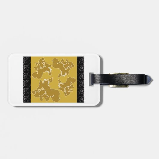 Klimts Farbpalette Gepäckanhänger (Rückseite horizontal)