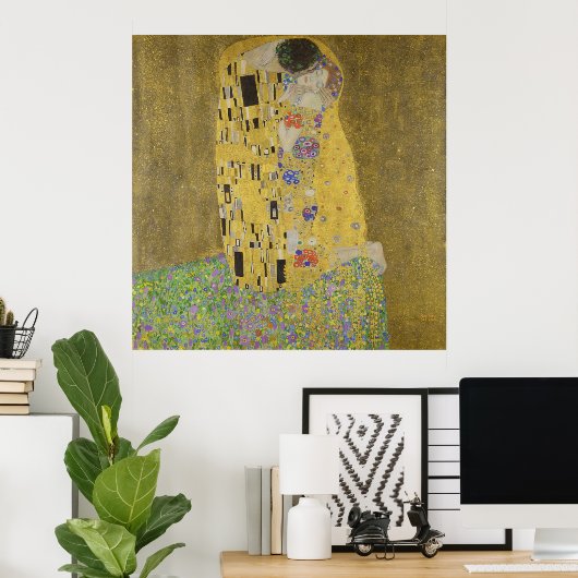Klimts Kuss Poster (Heimbüro)