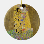 Klimts Meisterwerk Der Kuss - Ewige Embrace Keramik Ornament (Hinten)