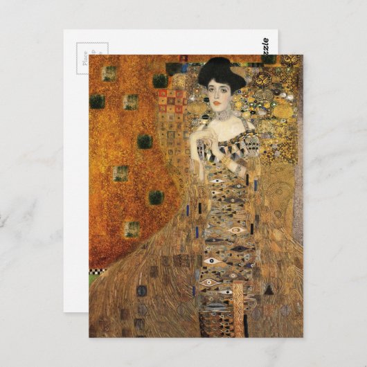 Klimts Portrait Adele Bloch-Bauer Postkarte (Vorne/Hinten)