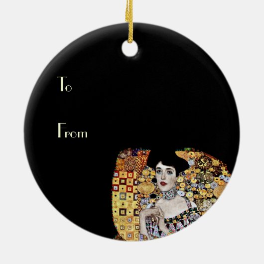 Klimts Portrait von Adele Bloch-Bauer Keramikornament (Hinten)