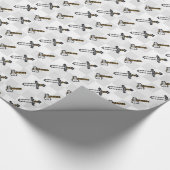 Klinge-Axt-Pixel-grafischer VideospielGamer Geschenkpapier (Ecke)