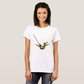 Klinge-berechneter Kolibri T-Shirt (Vorne ganz)
