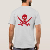 Klinge-Piraten-Piratenflagge-T - Shirt (Rückseite)