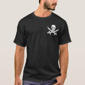 Klinge-Piraten-Piratenflagge-T - Shirt (Vorderseite)