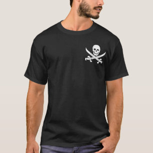 Klinge-Piraten-Piratenflagge-T - Shirt