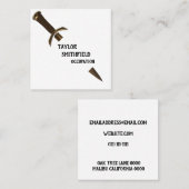 Klinge Quadratische Visitenkarte (Vorne/Hinten)