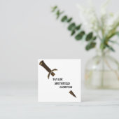 Klinge Quadratische Visitenkarte (Stehend Vorderseite)