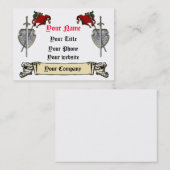 Klinge-, Schild- und Fahnen-Visitenkarteschablone Visitenkarte (Vorne/Hinten)