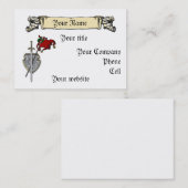 Klinge-, Schild- und Fahnen-Visitenkarteschablone Visitenkarte (Vorne/Hinten)