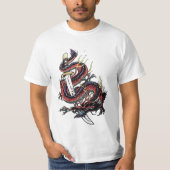 Klinge und Drache T-Shirt (Vorderseite)