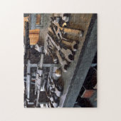 Klinge und Öldose im Maschinenladen Puzzle (Vertikal)