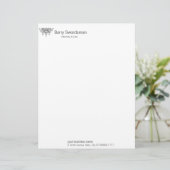 Klinge von Gerechtigkeit (mit Skalen) Briefkopf (Stehend Vorderseite)