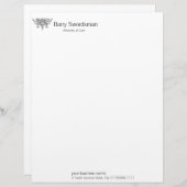 Klinge von Gerechtigkeit (mit Skalen) Briefkopf (Vorne/Hinten)