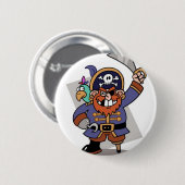 Klinge-Wellenartig bewegender Pirat Button (Vorne & Hinten)