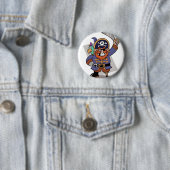 Klinge-Wellenartig bewegender Pirat Button (Beispiel)