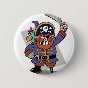 Klinge-Wellenartig bewegender Pirat Button