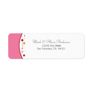 Klingel-Bell-Feiertags-Rücksendeadresse-Aufkleber