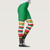 Klingel-Bell-Weihnachtself-Kostüm-Leggings Leggings (Rechts)