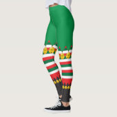 Klingel-Bell-Weihnachtself-Kostüm-Leggings Leggings (Links)