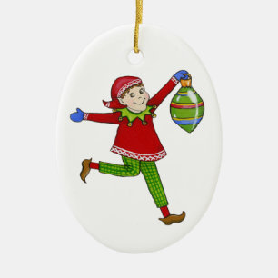 Klingel-Elfe "Skippy " Keramikornament