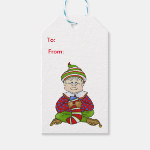 Klingel-Elfe (Stich) Geschenkanhänger