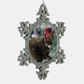 Klingel-Katzen-Sammlung Schneeflocken Zinn-Ornament (Links)