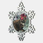 Klingel-Katzen-Sammlung Schneeflocken Zinn-Ornament (Rechts)