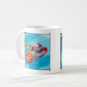 Klingel-Klingel wenig Gnome-glückliche Kaffeetasse (Vorderseite Links)