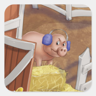 Klingel-Klingel wenig Gnome-Herr Pig Stickers