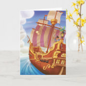 Klingel-Klingel wenig Gnome-Piraten-Gruß-Karte Karte (Gelbe Blume)