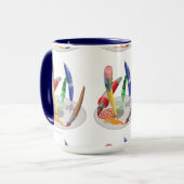 Klingel-Klingel wenig Gnome-riesige Kunst-Tasse Tasse (Vorderseite Links)