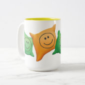 Klingel-Klingel wenig Gnome-Tunnel-bohrwagenTasse Zweifarbige Tasse (Vorderseite Links)