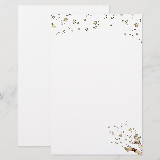 Klingel-Stern Briefpapier (Vorne/Hinten)