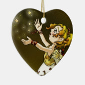 Klingel-Stern Keramikornament (Rechts)