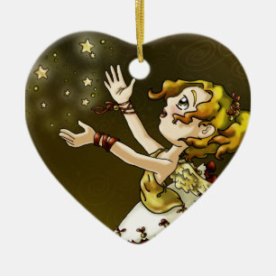 Klingel-Stern Keramikornament