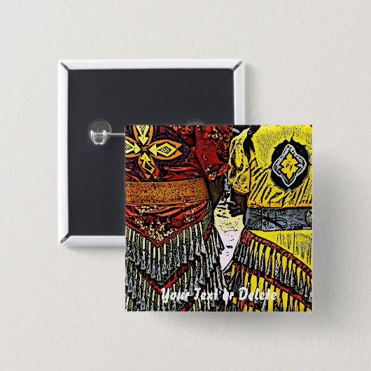 Klingel-Tänzer bereiten Knopf vor Button (Vorne & Hinten)