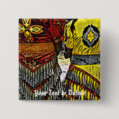 Klingel-Tänzer bereiten Knopf vor Button (Vorderseite)