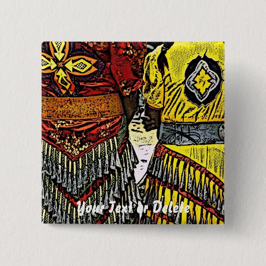 Klingel-Tänzer bereiten Knopf vor Button (Vorderseite)