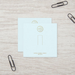 Klingelhalter-Anzeige für das Logo leuchten leucht Quadratische Visitenkarte