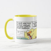 Klingeln-Enten-Flug-Theorie-Klasse Tasse (Links)